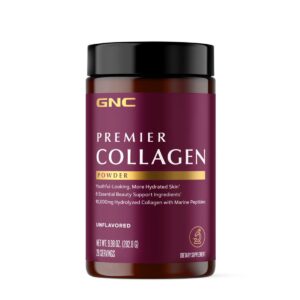 Gnc Premier Collagen Powder, Formula Premium De Peptide De Colagen Hidrolizat Fara Aroma, 282.8 G
