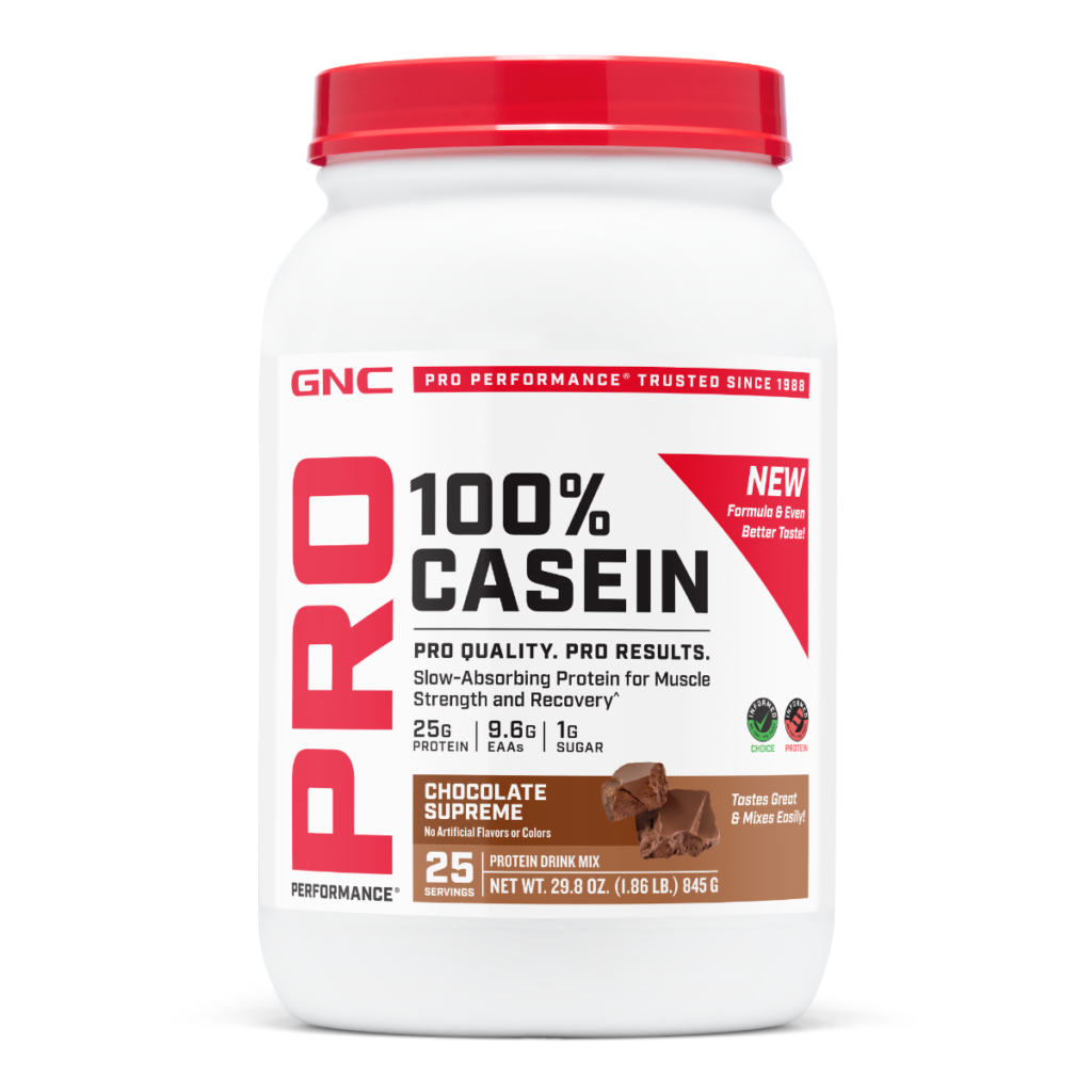 Gnc Pro Performance 100% Casein, Cazeina, Cu Aroma De Ciocolata, Testata Antidoping, 980g