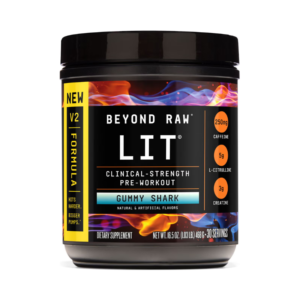 Beyond Raw Lit V2 Pre-workout With Gummy Shark Flavor, Pre-workout Cu Aroma De Gummy Shark 468 G GNC