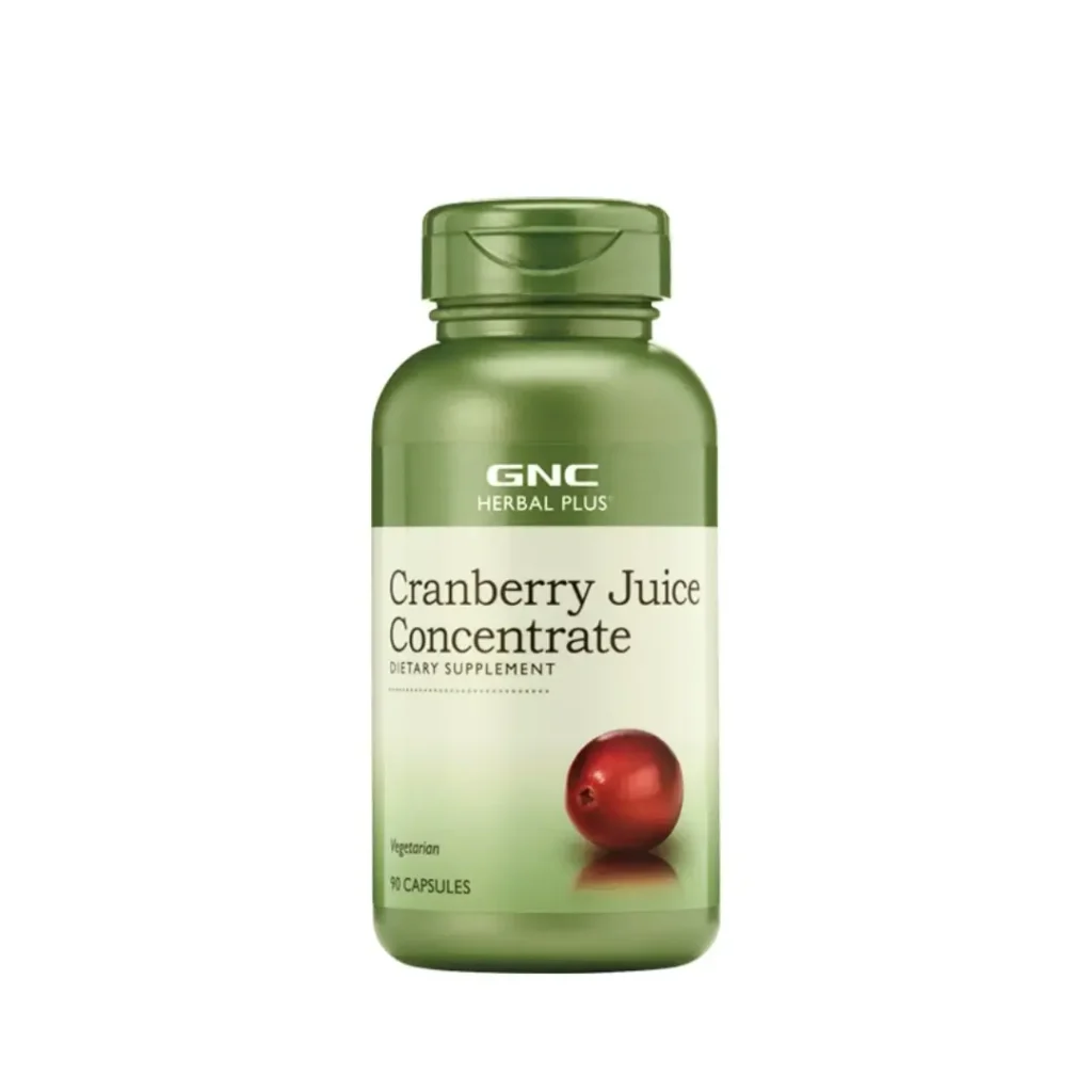 Gnc Herbal Plus Cranberry Juice Concentrate, Concentrat Din Suc De Merisor, 90 Cps