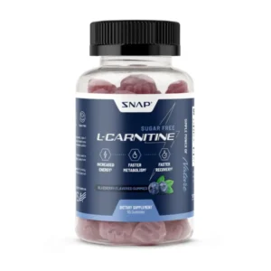 Snap Supplements L-carnitine Gummies With Blueberry Flavour, L-carnitina Jeleuri Cu Aroma De Afine, 60 Jeleuri