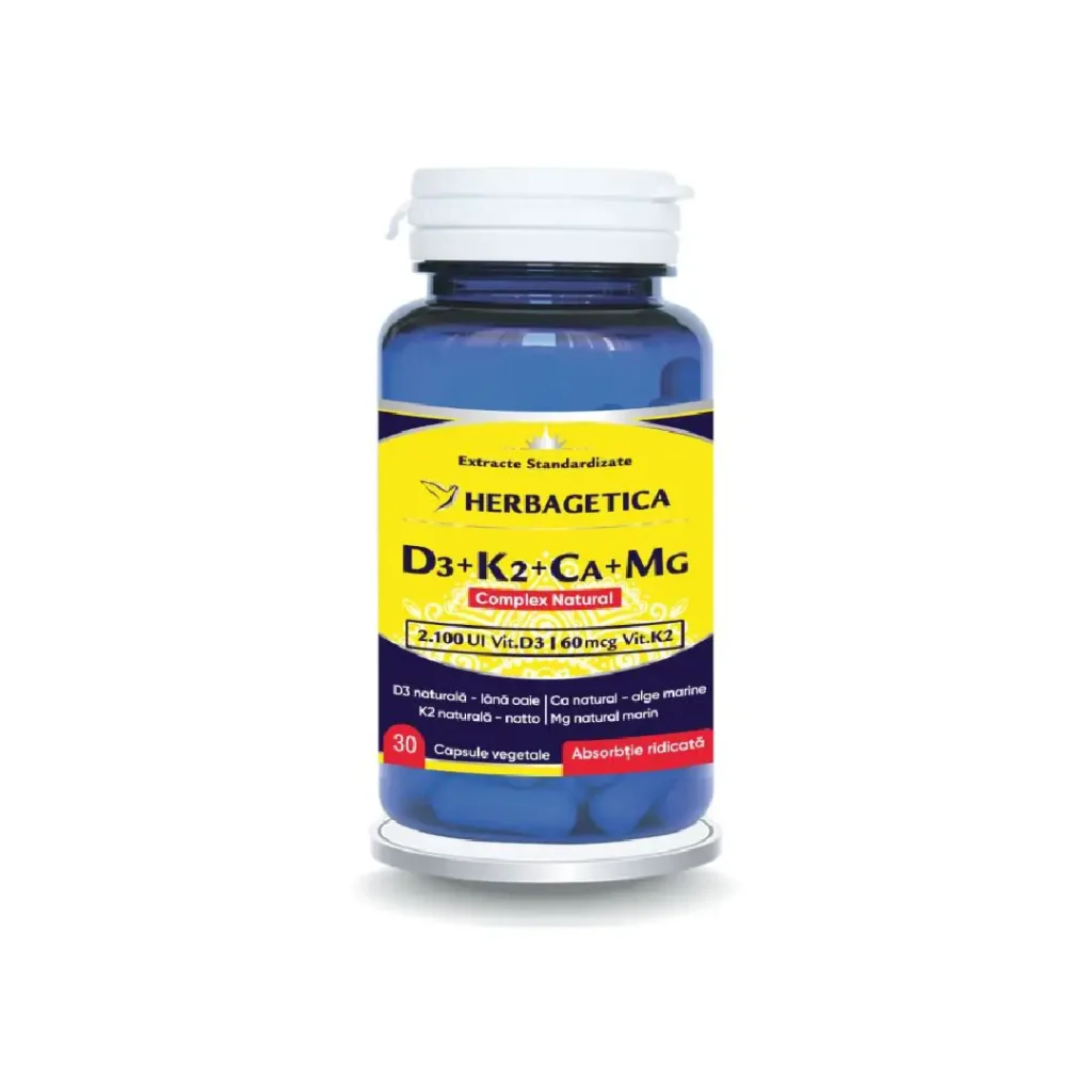 Complex natural D3+K2+Ca+Mg 30 cp Herbagetica