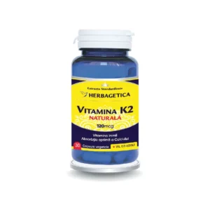Vitamina K2 MK7 naturala 120 mcg 30 cp Herbagetica