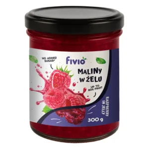 Zmeura in jeleu fara zahar 300g Fivio
