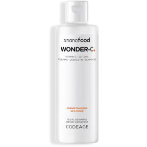 Codeage Nanofood Wonder-c Liposomal Liquid Vitamin C, D3 & Zinc, Vitamina C Lipozomala Lichida Cu D3 Si Zinc, Cu Aroma De Portocala Cu Mandarina, 473 Ml