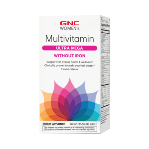 Gnc Women's Multivitamin Ultra Mega Without Iron, Complex De Multivitamine Pentru Femei Fara Fier, 180 Tb