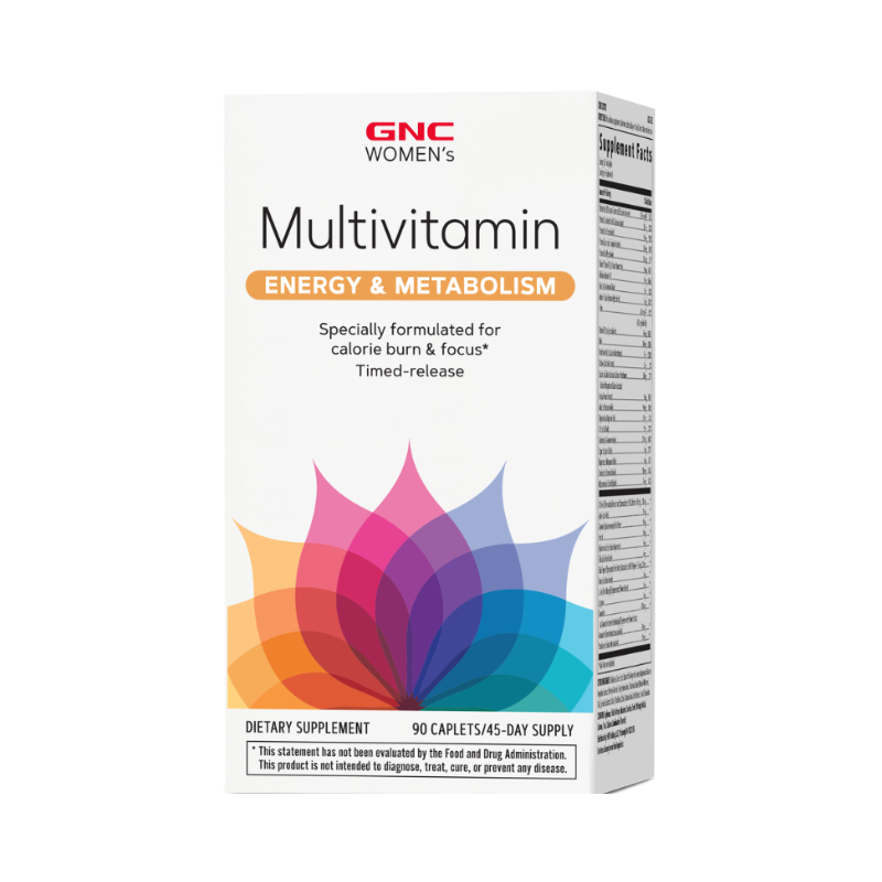 Gnc Women’s Multivitamin Energy & Metabolism, Complex De Multivitamine Pentru Femei, 90 Tb