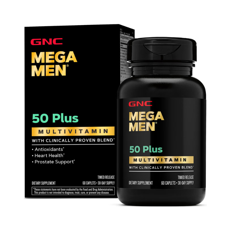 Gnc Mega Men 50 Plus, Complex De Multivitamine Pentru Barbati 50 Plus, 60 Tb