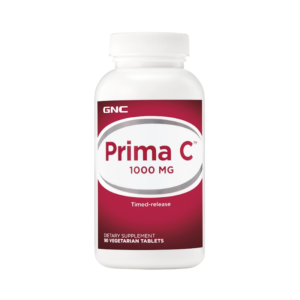 Gnc Prima C 1000 Mg, Vitamina C Liposolubila Si Hidrosolubila Cu Bioflavonoide Si Eliberare Prelungita, 90 Tb