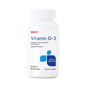 Vitamina D3 25 Mcg (1000 Ui) Naturala 100% Din Lanolina 180 Tb GNC