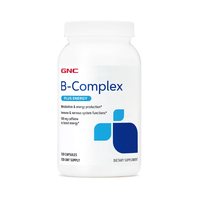 Gnc B-complex + Energy, B Complex + Formula Energizanta, 120 Cps