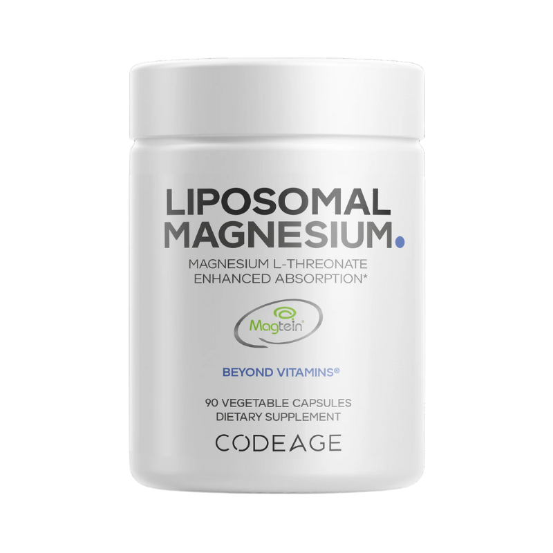 Codeage Liposomal Magnesium L-threonate, Magneziu L-treonat Liposomal Cu Fosfolipide – Formula Avansata Pentru Absorbtie Superioara 90 cp GNC