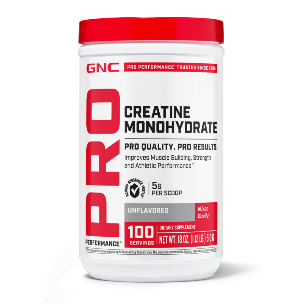 Pro Performance Creatine Monohydrate, Creatina Monohidrata Fara Aroma Pentru Sustinerea Musculaturii Si A Functiei Cognitive 510 G GNC