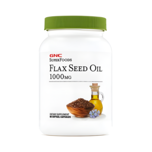 Gnc Superfoods Flax Seed Oil 1000mg, Ulei Din Seminte De In, 90 Cps