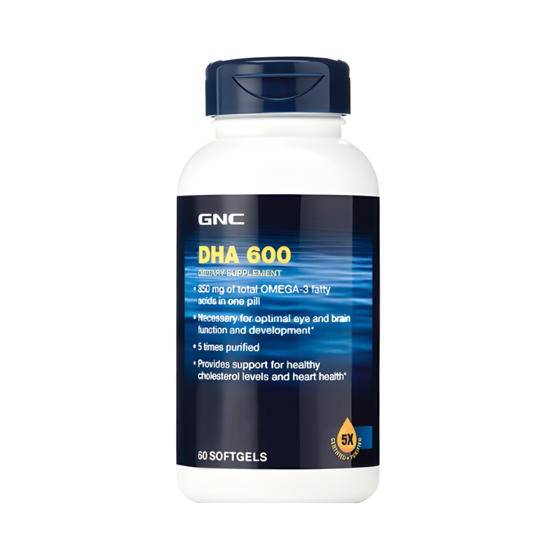 Gnc Dha 600, Acizii Grasi Dha Omega-3, 60 Cps