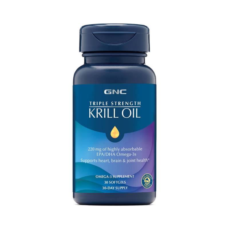 Gnc Triple Strength Krill Oil, Ulei De Krill, 30 Cps