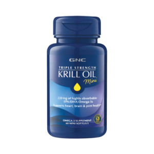 Gnc Triple Strength Krill Oil Mini, Ulei De Krill, 60 Cps