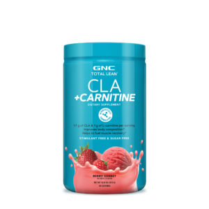 Gnc Total Lean Cla + Carnitine, Acidul Linoleic Conjugat Si Carnitina, Cu Aroma De Serbet De Fructe De Padure, 372 G