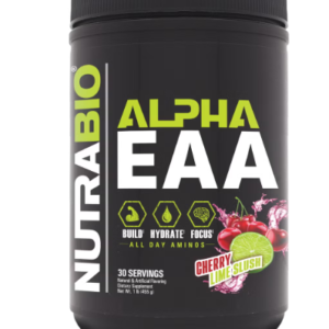 Nutrabio Alpha Eaa Cherry Lime Slush Flavor, Aminoacizi Cu Aroma De Cirese Si Lime, 455 G