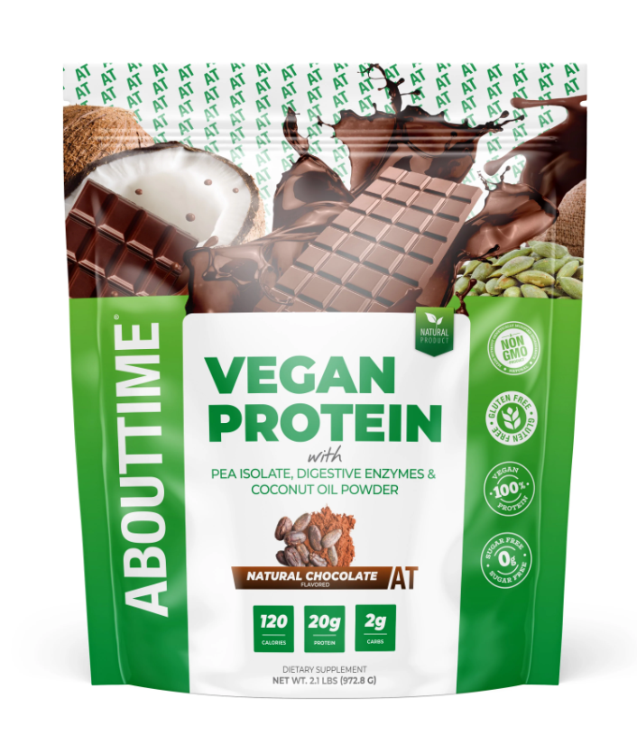 Abouttime Vegan Protein Proteina Vegana Cu Aroma Naturala De Ciocolata, 972.8