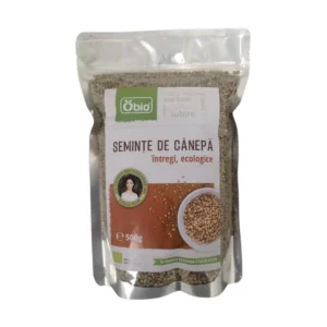 Seminte de canepa intregi bio 500g Obio