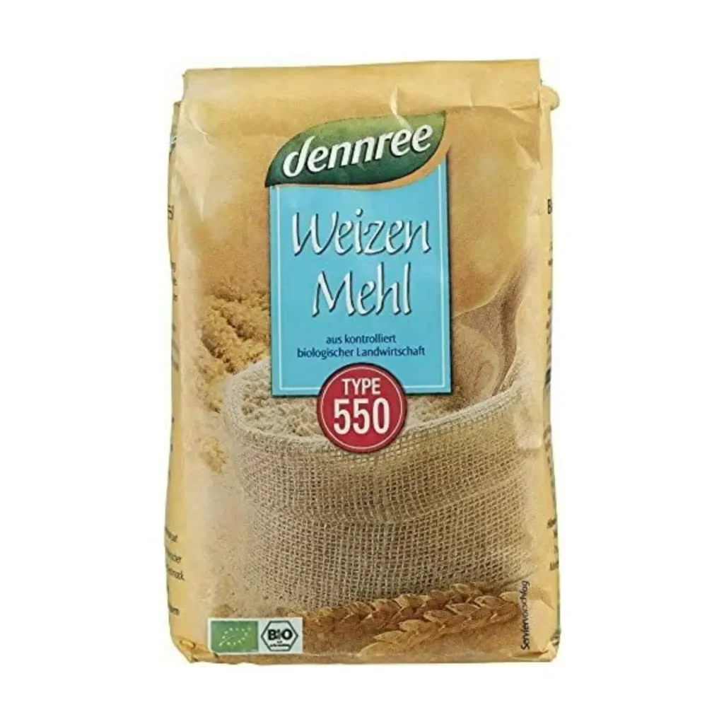 Faina alba de grau tip 550 bio 1kg Dennree