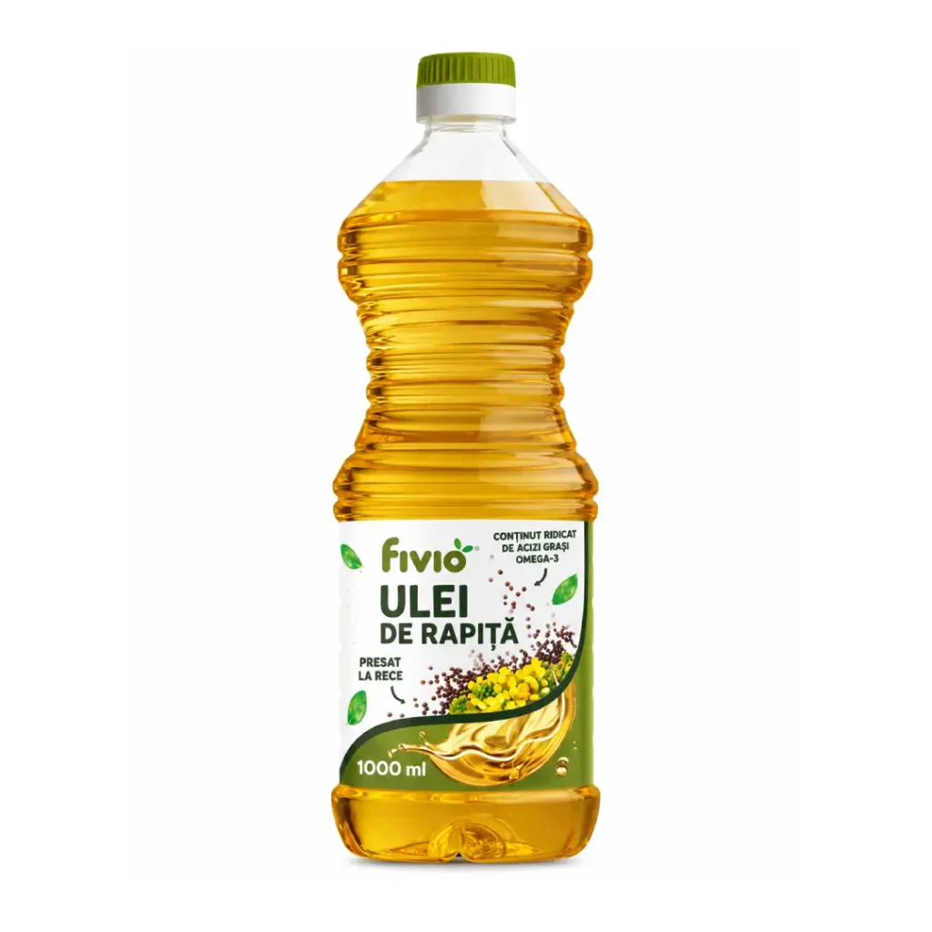 Ulei de rapita presat la rece 1000ml Fivio